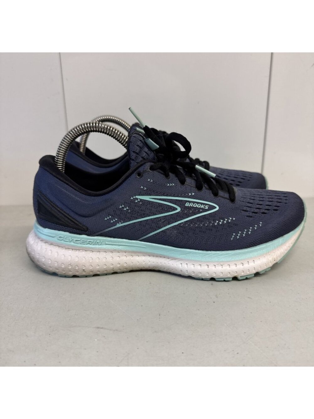 Brooks Glycerin 19 Womens Size 9 B Sneakers - Blue & Teal Running Walking Shoes